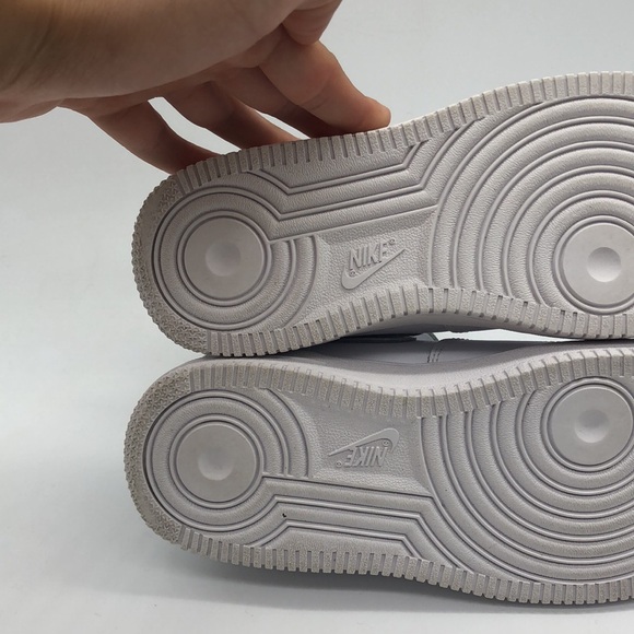 USED Nike Force 1 Mid LE (PS) Little Kids' Shoes White DH2934-111 No Box - Picture 9 of 9